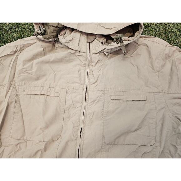 Cabelas For Women Mesh Lined Regular Full-Zip Hooded Rain Jacket Women XL 970018 - Picture 3 of 8